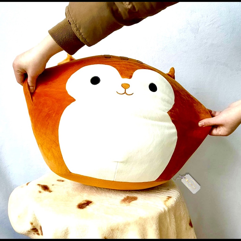 Squishmallow 14 Bronw chipmunk Official Fun Gift for All Ages Ultra-Soft Pillows
